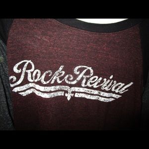 Buckle Rock Revival Red Casual Long Sleeve Shirt